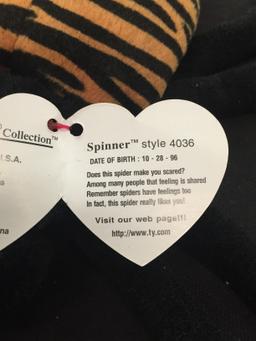 Ty Original Beanie Baby W/ Tag - Spider - Spinner