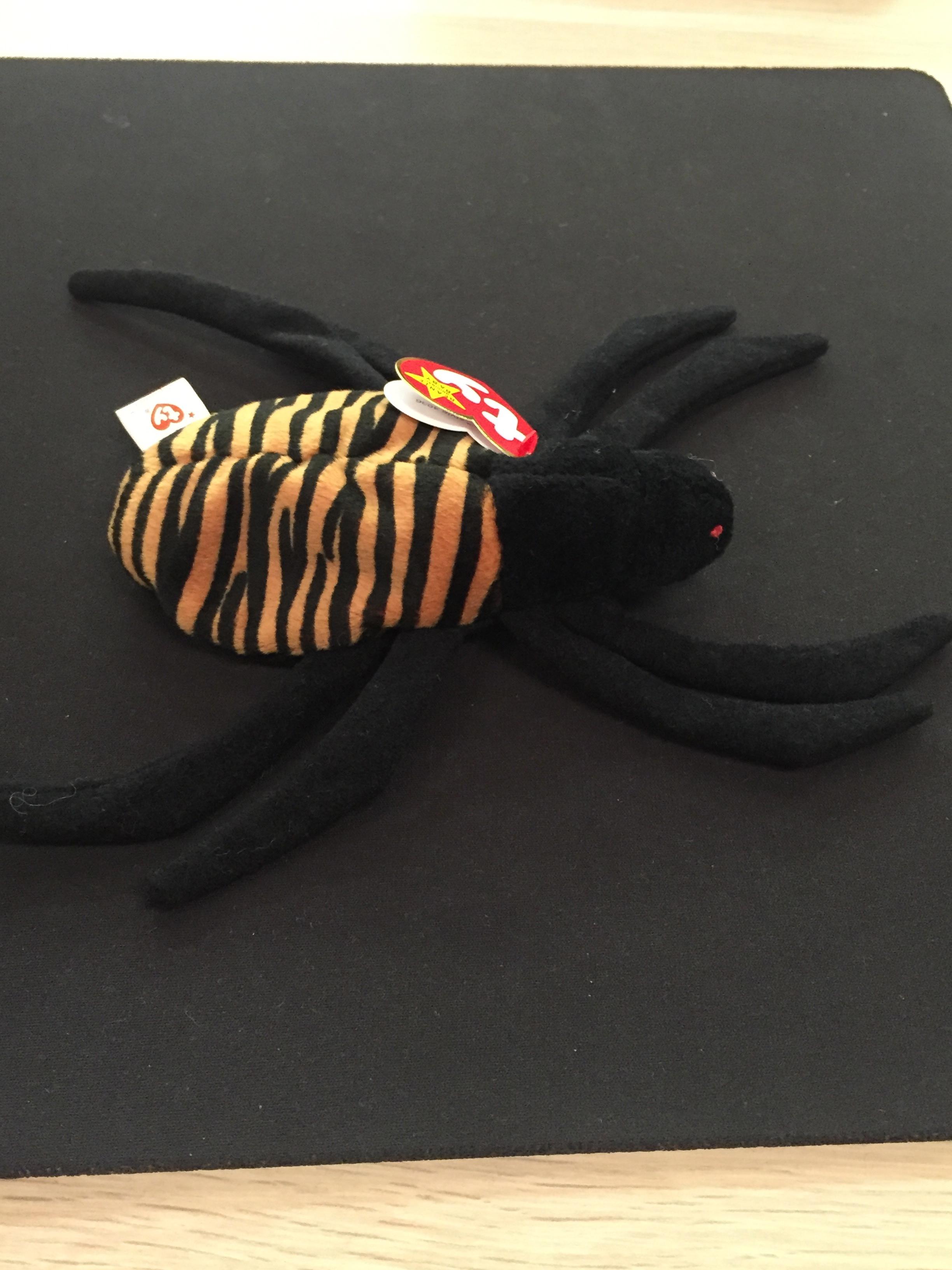 Ty Original Beanie Baby W/ Tag - Spider - Spinner