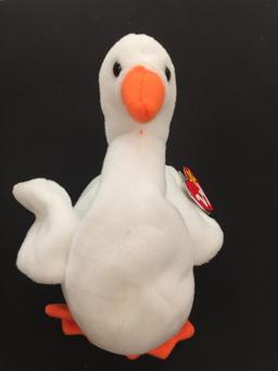 Ty Original Beanie Baby W/ Tag - Swan - Gracie