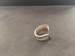 Sterling Silver Spoon Style Ring - Size 5