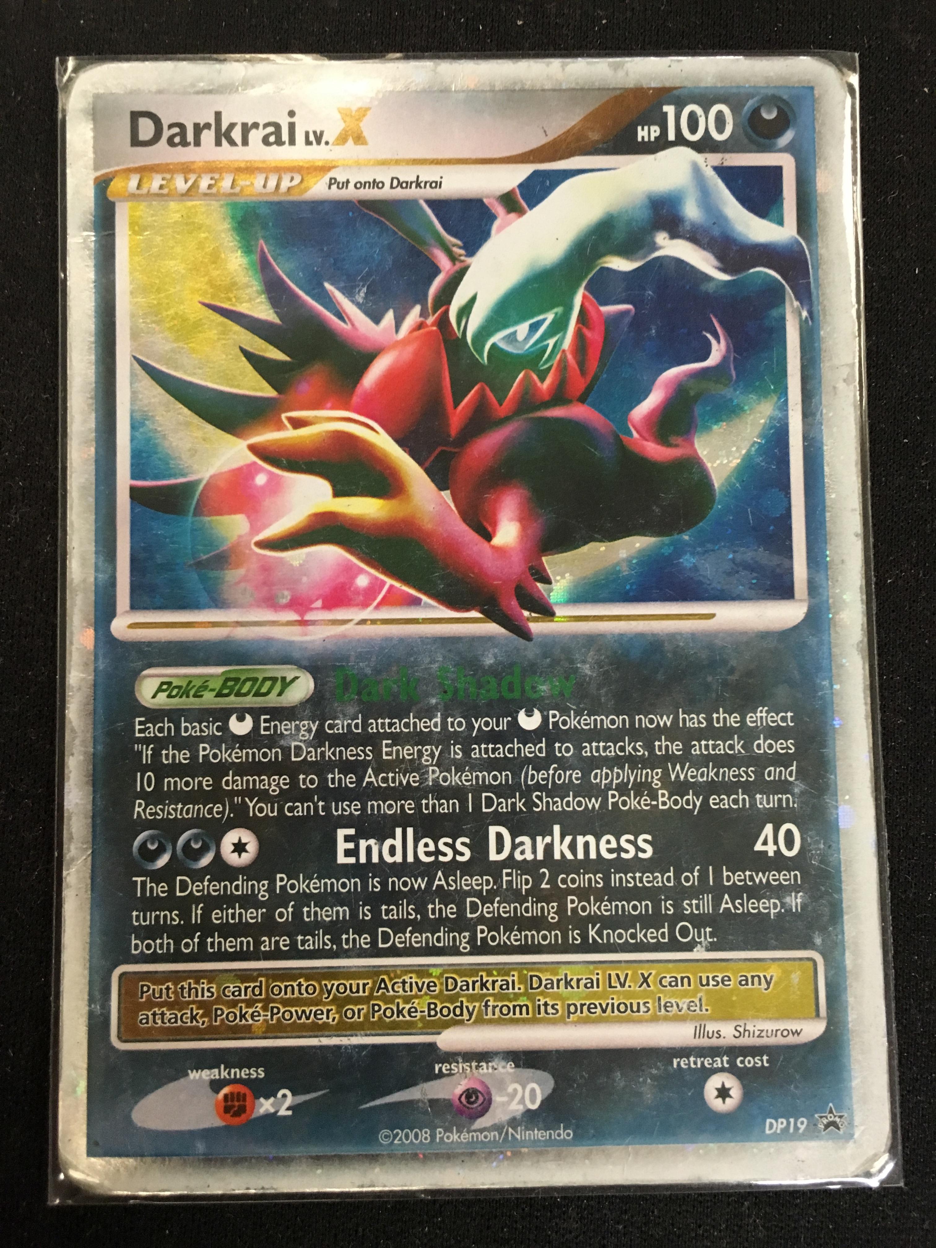 Pokemon Darkrai X Reverse Holofoil PROMO Card #DP19