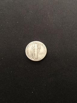 1940 United States Mercury Dime - 90% Silver Coin