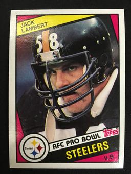 1984 Topps Jack Lambert Steelers Football Card