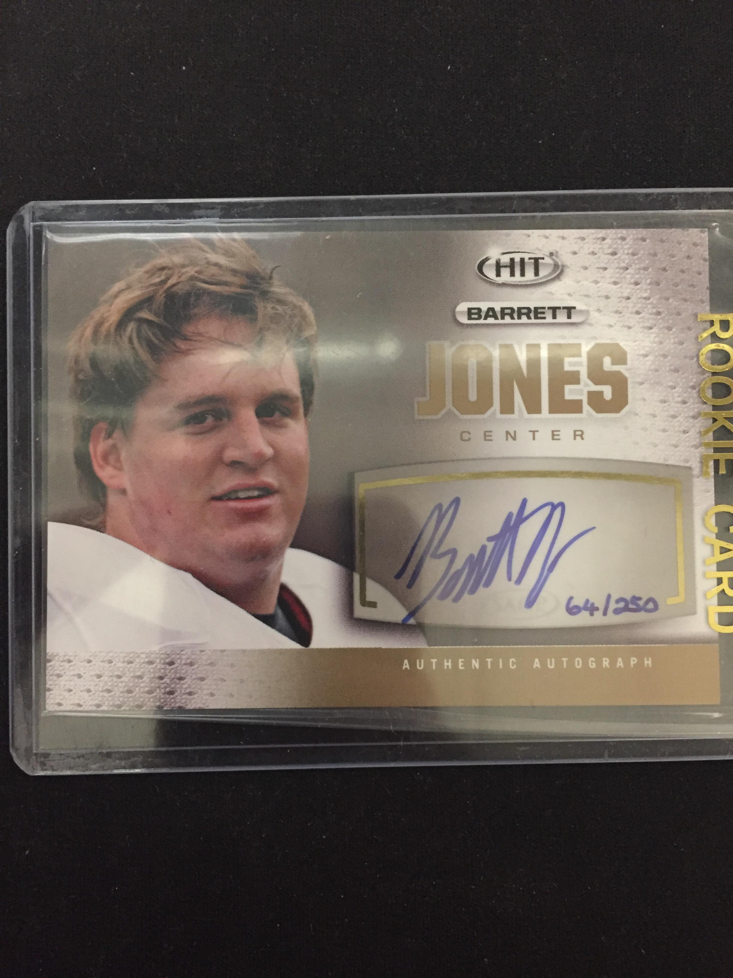 2013 Sage Hit Gold Barrett Jones Rookie Autograph Football Card /250