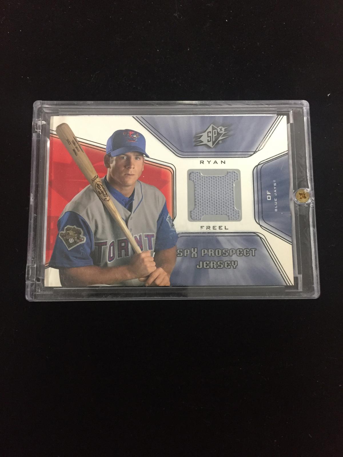 2001 SPx Ryan Freel Blue Jays Rookie Jersey Card