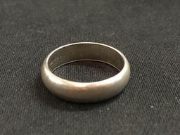 Classic 5.0 mm Wide Sterling Silver Dome Band - Size 8.5