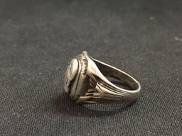 "Spartan" Styled Sterling Silver Ring Band - Size 5