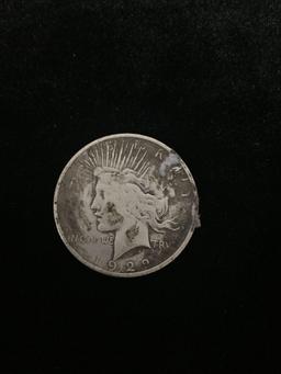 1922 United States Silver Peace Dollar - 905 Silver Coin