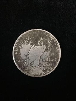 1922 United States Silver Peace Dollar - 905 Silver Coin