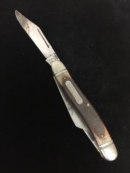 Vintage Schrade USA #856 Old Timer Multi Blade Folding Pocket Knife