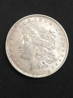 1921 United States Morgan Silver Dollar - 90% Silver Coin