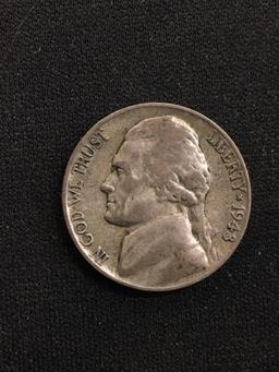 1943-P United States Jefferson WWII Nickel - 35% Silver Coin