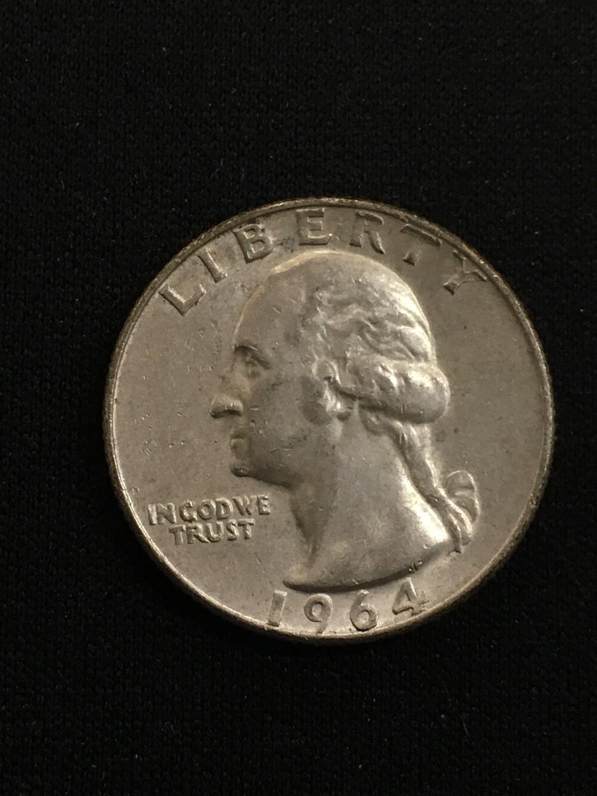 1964-D United States Washington Quarter - 90% Silver Coin