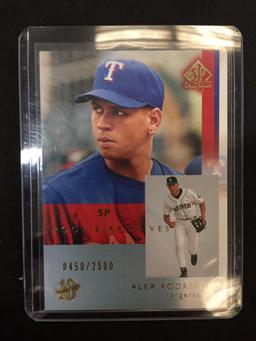 2003 SP Authentic Rookie Archives Alex Rodriguez Rangers /2500