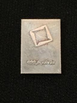 Rare 1 Gram .999 Fine Silver Valcambi Silver Bullion Bar