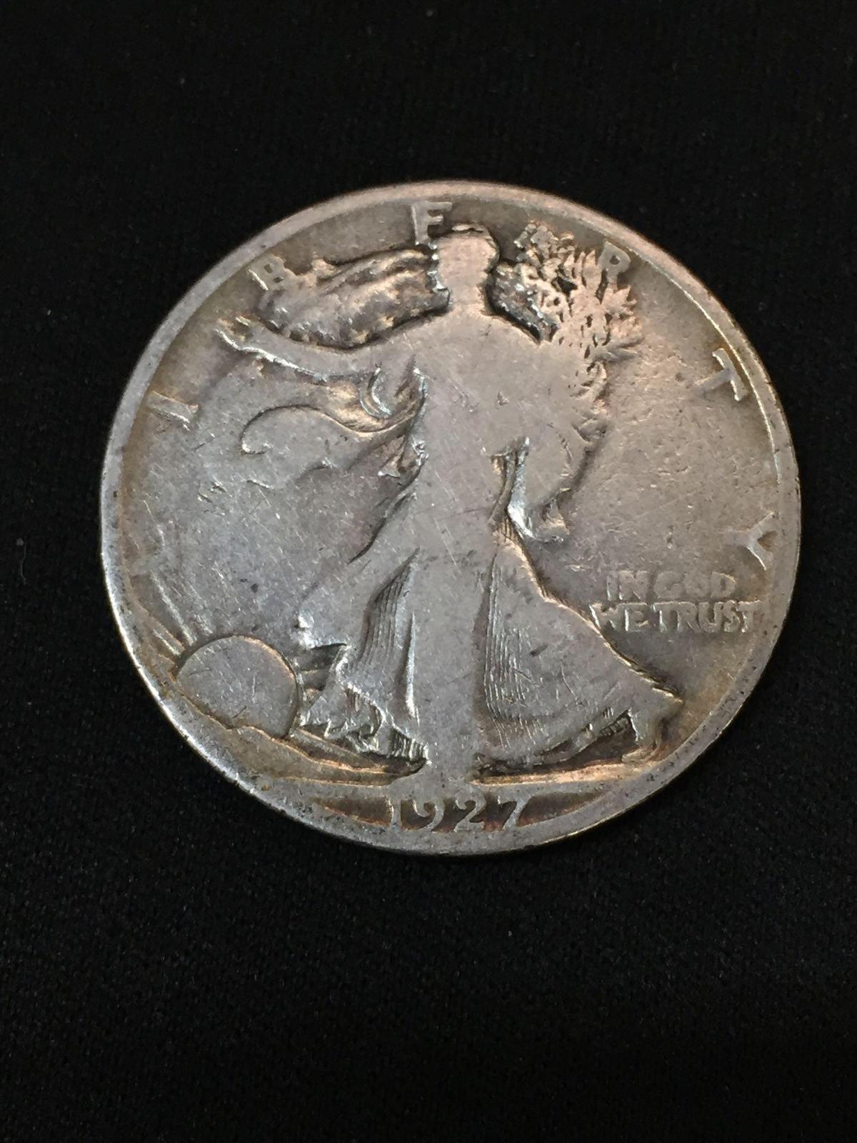 1927-S United States Walking Liberty Silver Half Dollar - 90% Silver Coin