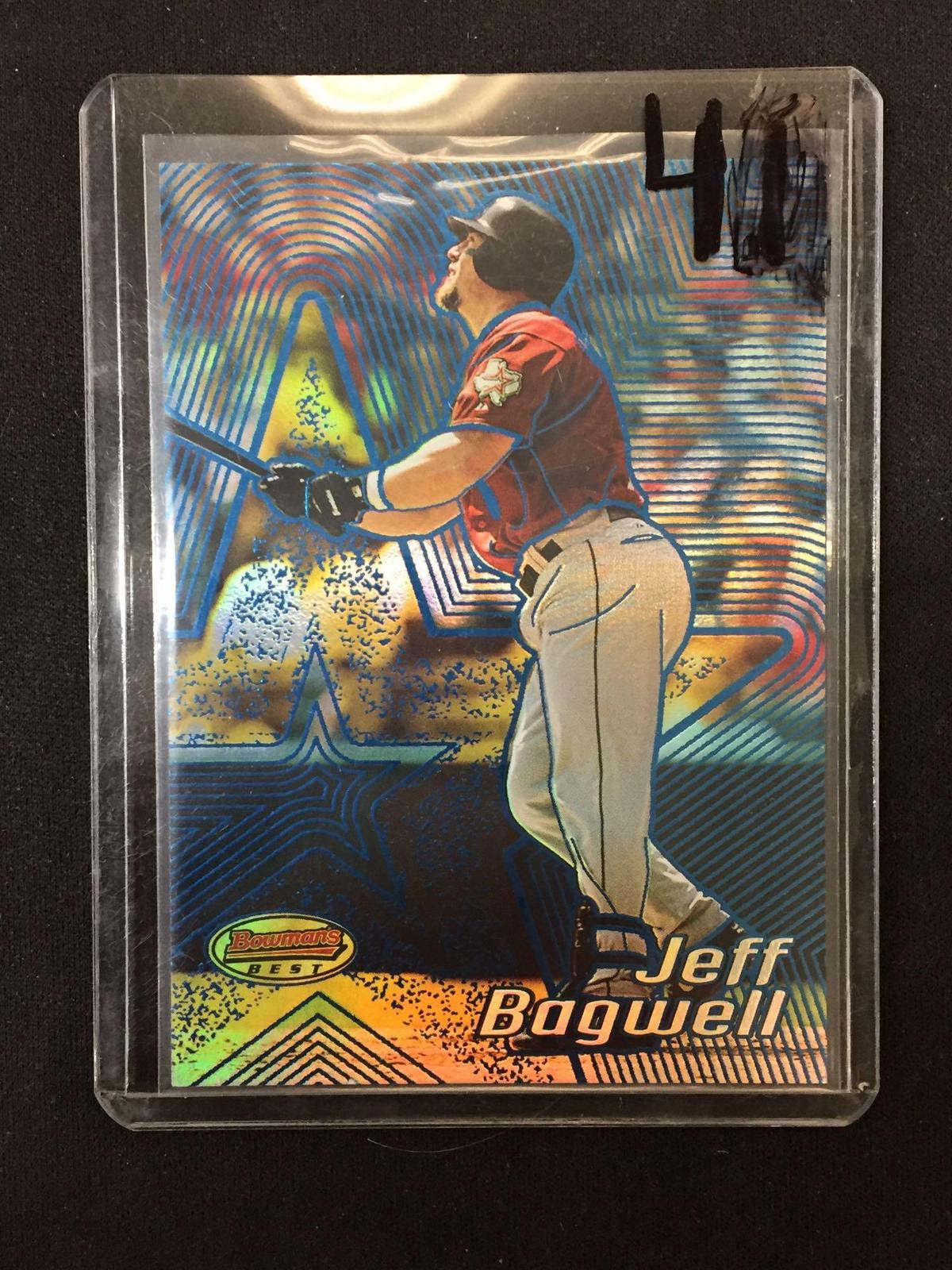 2002 Bowman's Best Blue Jeff Bagwell Astros Insert Card /300