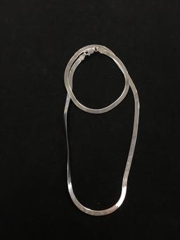 Sterling Silver 3 mm Wide Herringbone Chain