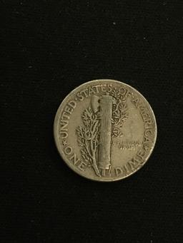 1943 United States Mercury Dime - 90% Silver Coin