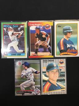 Lot of 5 Baseball Insert, Serial Numbered, and Star Cards!