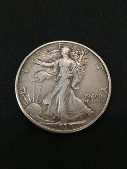 1939 United States Walking Liberty Half Dollar - 90% Silver Coin