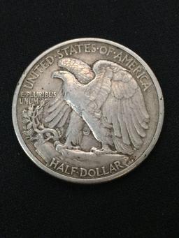 1939 United States Walking Liberty Half Dollar - 90% Silver Coin