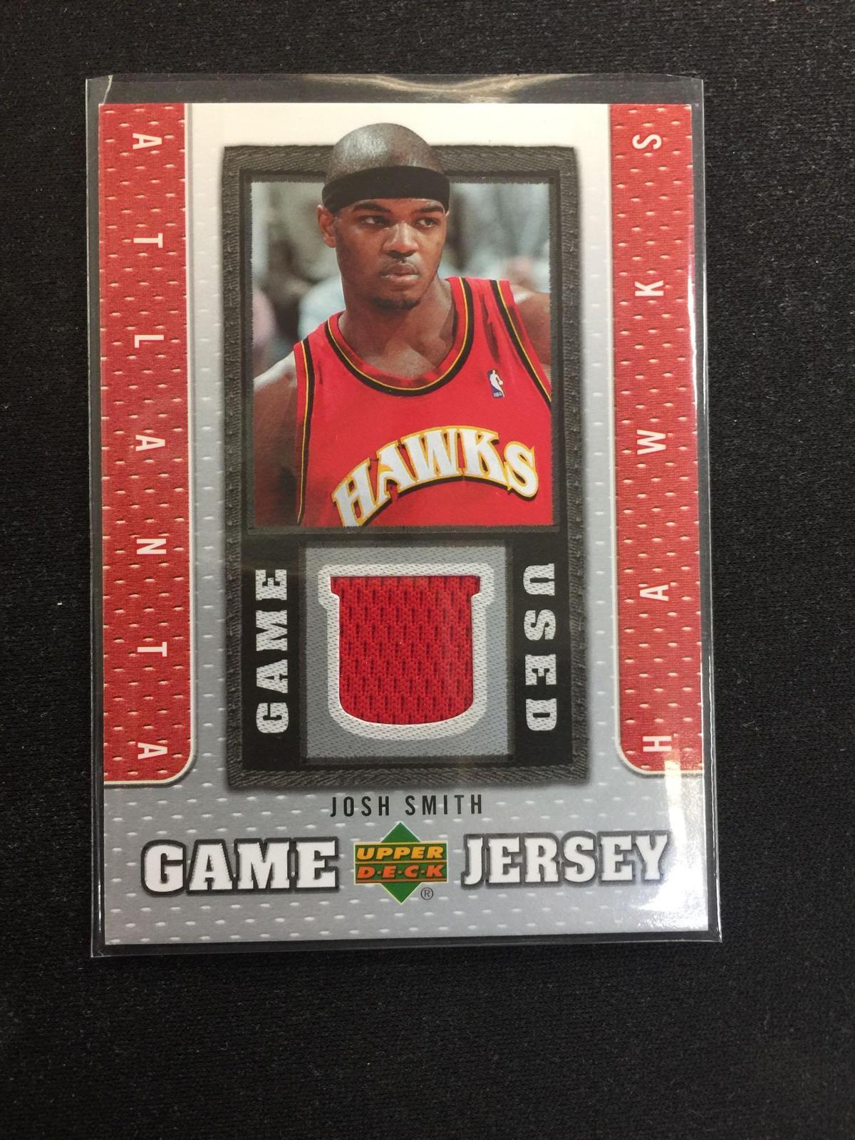 2007-08 Upper Deck Game Jersey Josh Smith Hawks Jersey Card