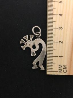 Kokopelli Designed Sterling Silver Pendant