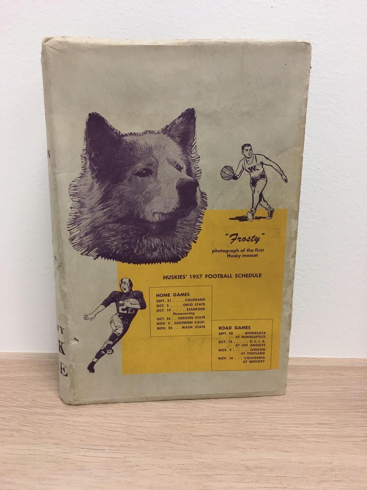 1957 University of Washington Husky Book Covers W/ Sports Schedule