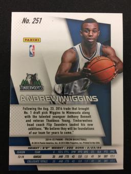 2014-15 Panini Prizm Andrew Wiggins Wolves Rookie Basketball Card