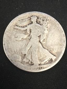 1920 United States Walking Liberty Half Dollar - 90% Silver Coin