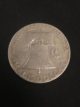 1951-D United States Franklin Half Dollar - 90% Silver Coin