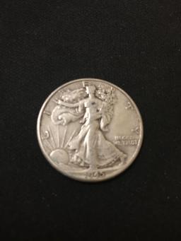 1945-D United States Walking Liberty Half Dollar - 90% Silver Coin