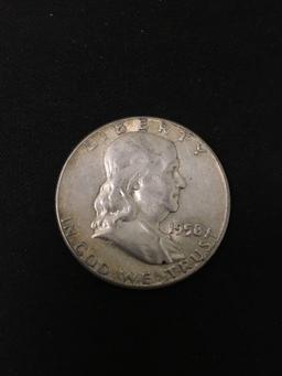 1958 United States Franklin Silver Half Dollar - 90% Silver Coin