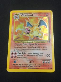 Pokemon Charizard Holofoil Rare Card - Legendary Colleciton 3/110 - Heavy Play