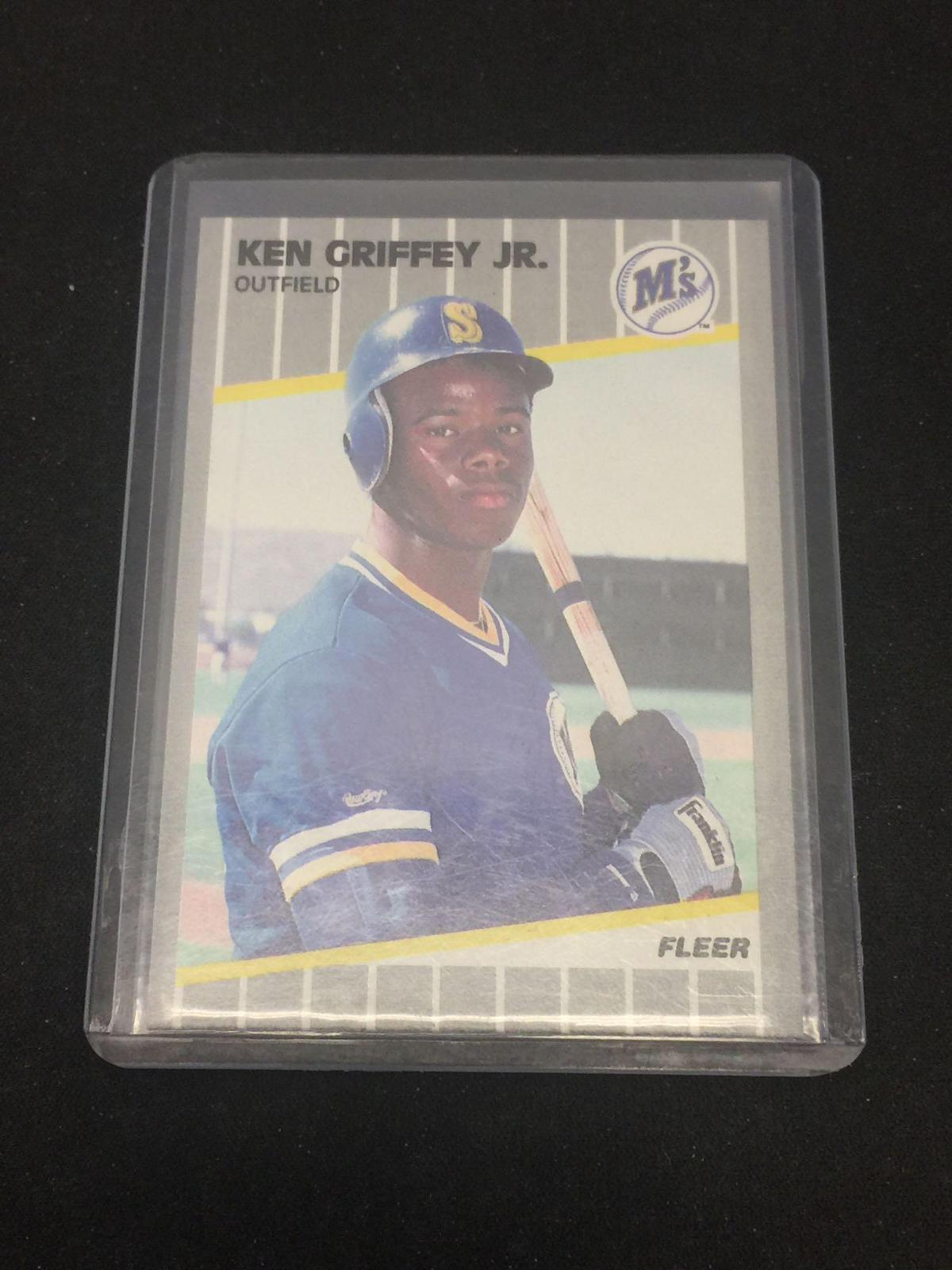 1989 Fleer #548 Ken Griffey Jr. Mariners Rookie Baseball Card