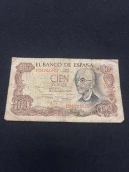 Spain 1970 100 Pesetas