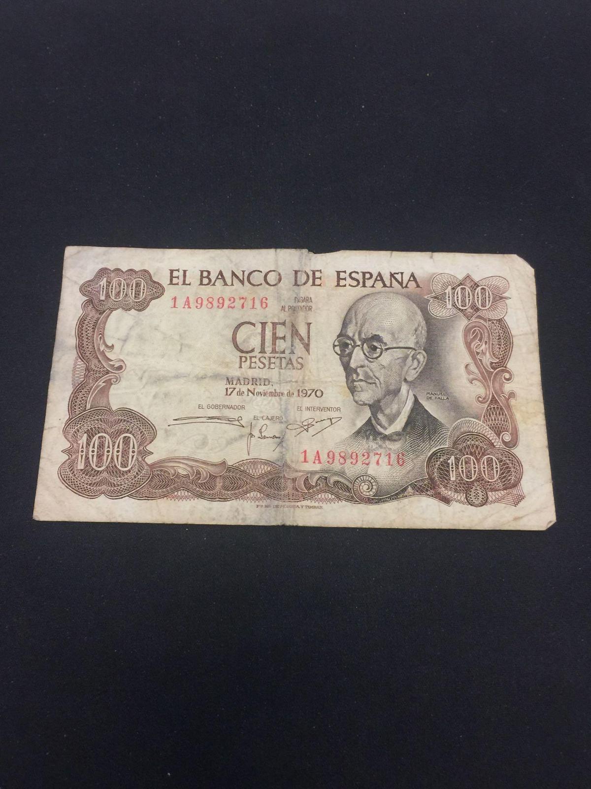 Spain 1970 100 Pesetas