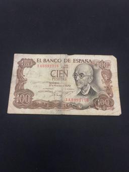 Spain 1970 100 Pesetas