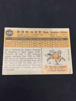 1960 Topps #503 Don Lee Senators Vintage Baseball Card