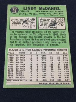 1967 Topps #46 Lindy McDaniel Giants Vintage Baseball Card