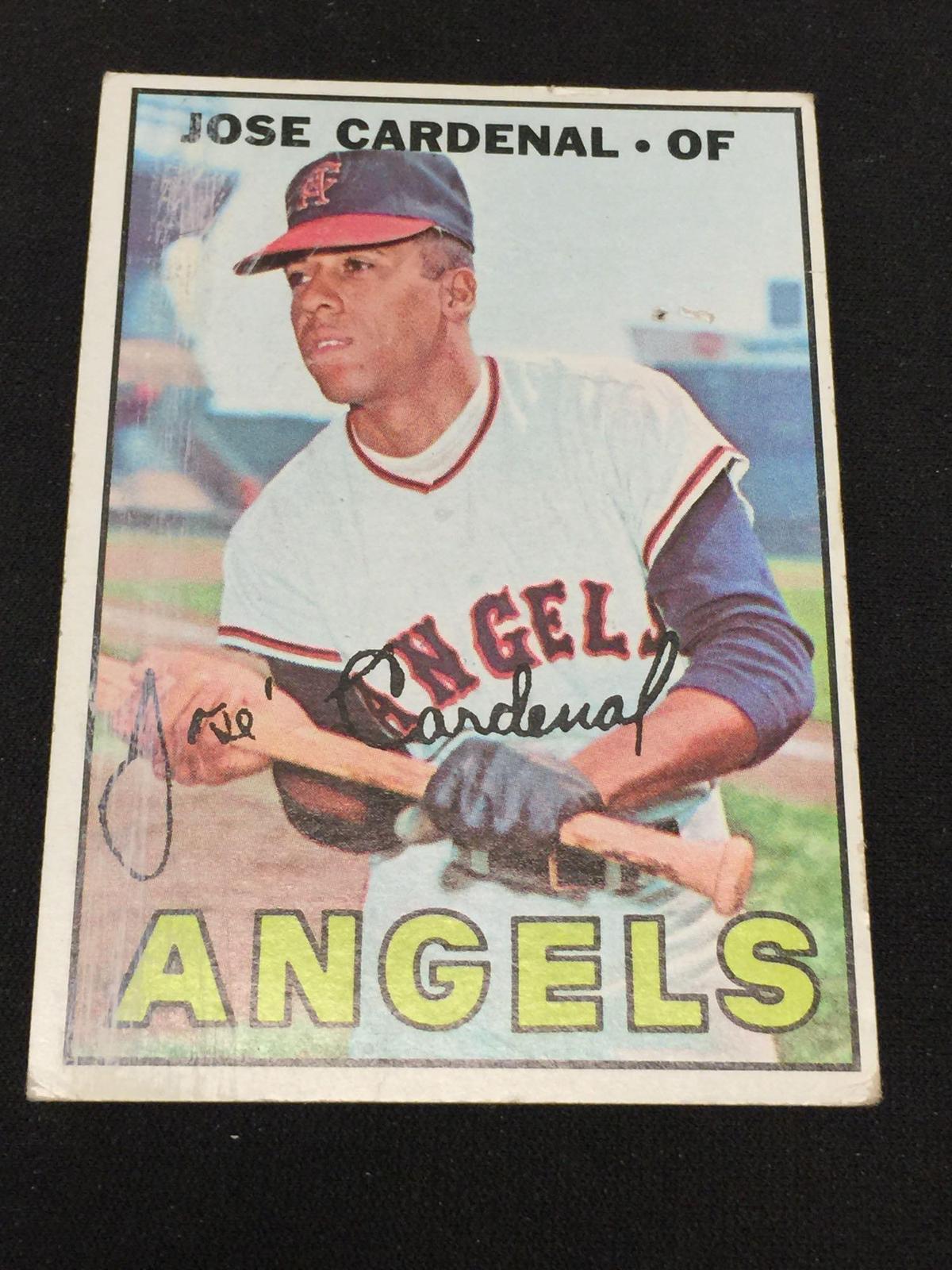 1967 Topps #193 Jose Cardenal Angels Vintage Baseball Card