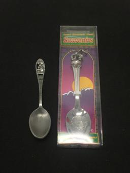 Two Collectible Spoons of Wyoming & Mt. Rushmore