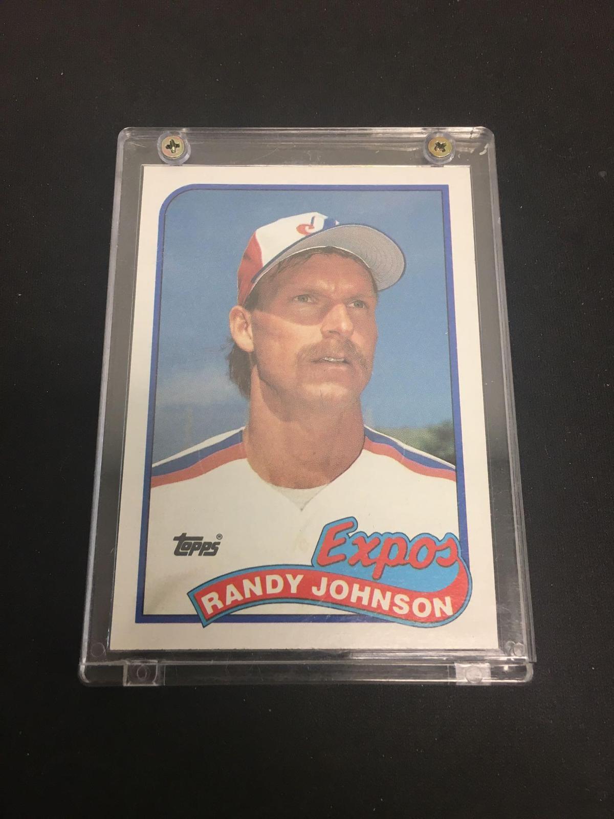 1989 Topps #647 Randy Johnson Mariners Rookie Baseball Card