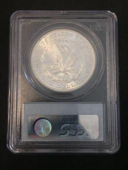 PCGS Graded 1881-S United States Morgan Silver Dollar - 90% Silver Coin - MS 63