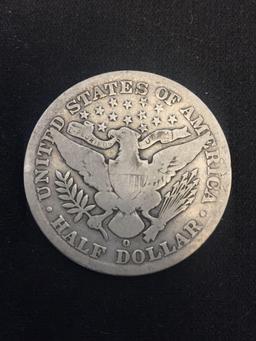 1902-O United States Barber Silver Half Dollar - 90% Silver Coin