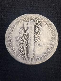 1920-S United States Mercury Silver Dime - 90% Silver Coin