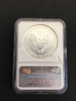 NGC Graded 2006 United States .999 Fine Silver Eagle - 1 of First 50,000 Struck - MS 69