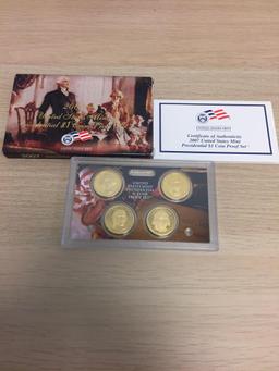 2007 United States Mint Presidential Dollar Coin Proof Set