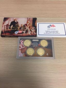 2007 United States Mint Presidential Dollar Coin Proof Set